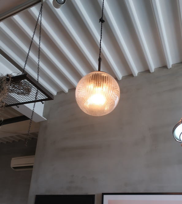 ストライプガラス照明の販売