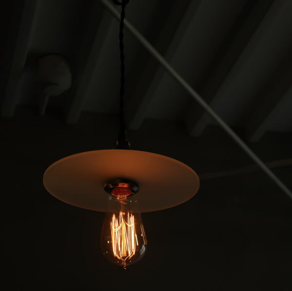 ペンダントガラスシェードライト jrb224 （すりガラス・レトロ照明）