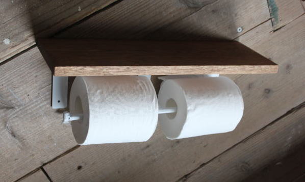 ペーパーホルダー アイアン オーク