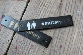 サイン プレート TOILET